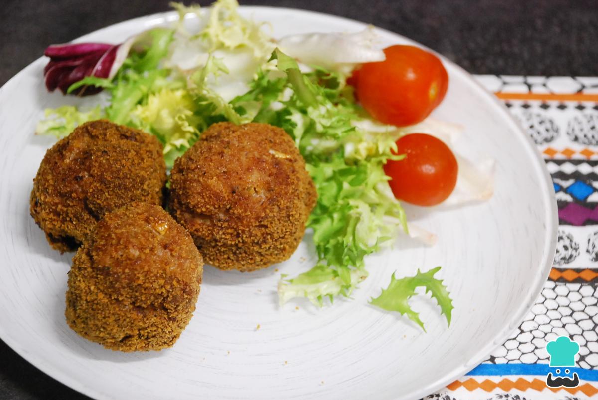 Receta de Albóndigas fritas de carne