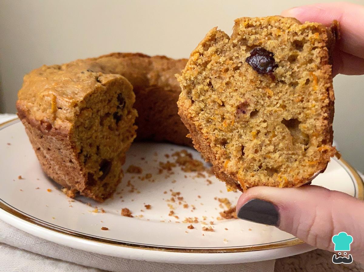 Receta de Budín de zanahoria y naranja con harina integral