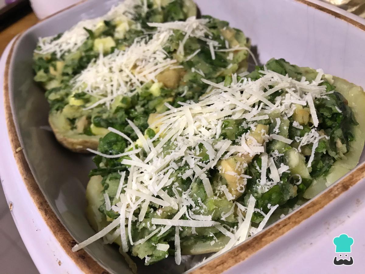 Receta de Patatas rellenas vegetarianas