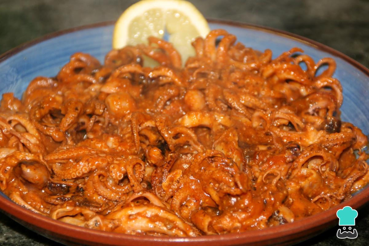 Receta de Pulpitos con tomate