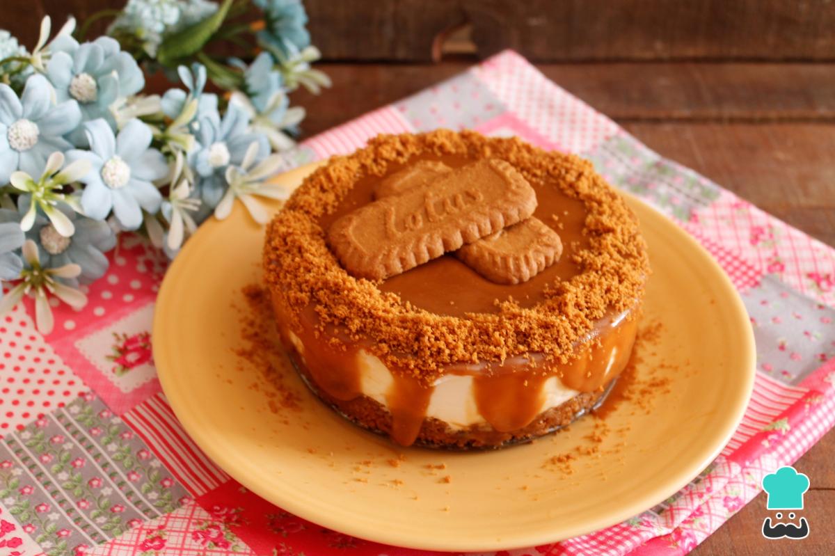 Receta de Tarta de queso con galletas Lotus