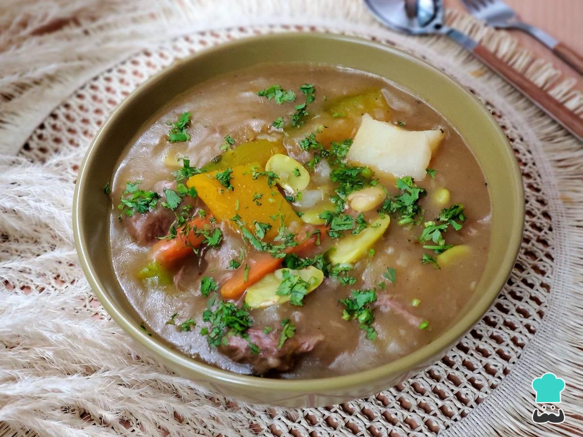 Receta de Sopa de chuño molido
