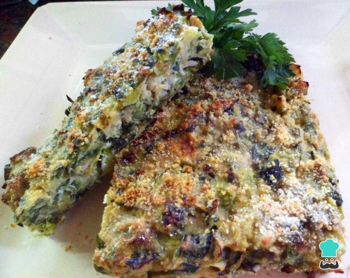 Receta de Tarta de puerros sin masa