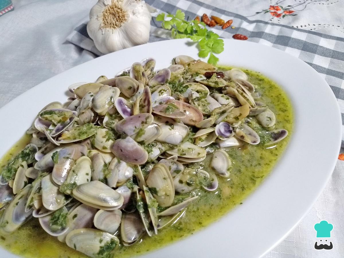 Receta de Coquinas al ajillo