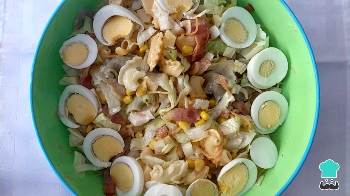 Receta de Ensalada de pasta con salsa César