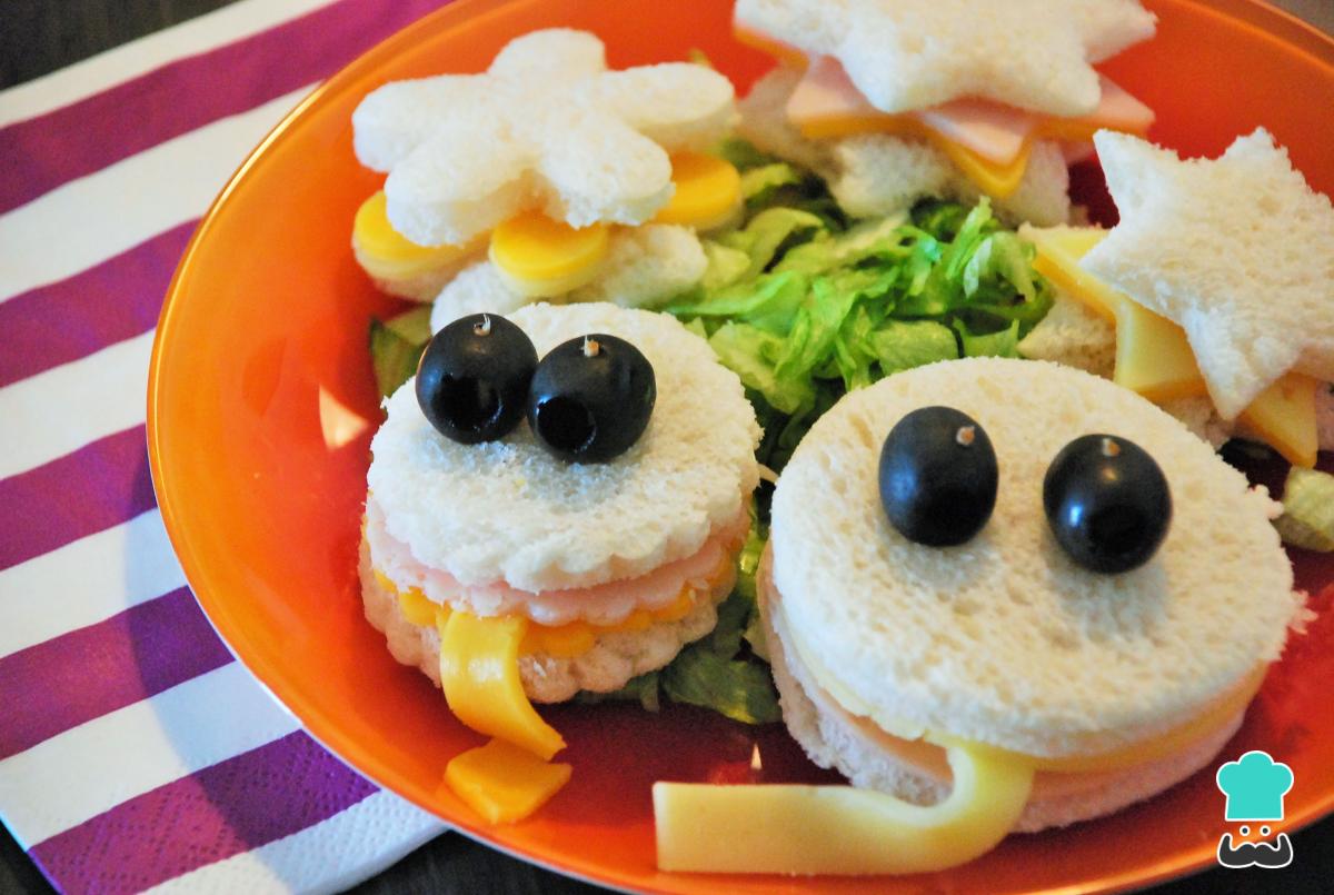 Receta de Sándwiches para fiestas infantiles