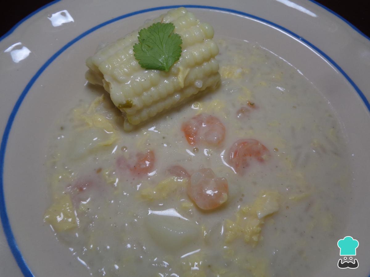 Receta de Chupe de camarones peruano