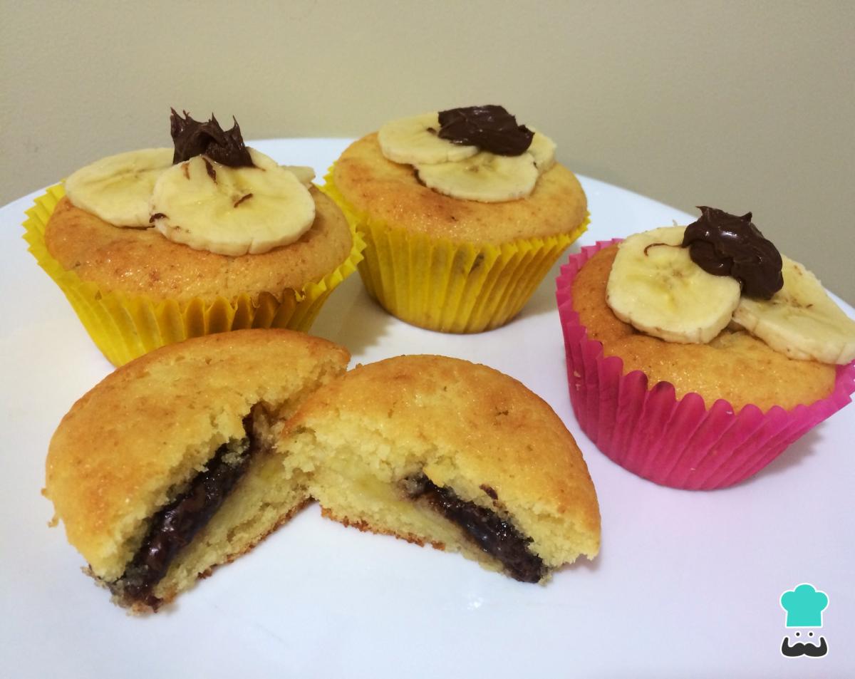 Receta de Cupcakes rellenos de Nutella