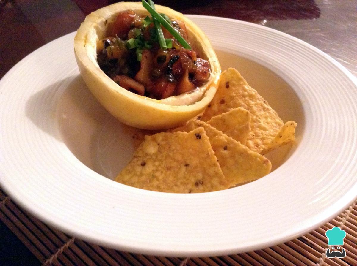 Receta de Pulpo a la naranja