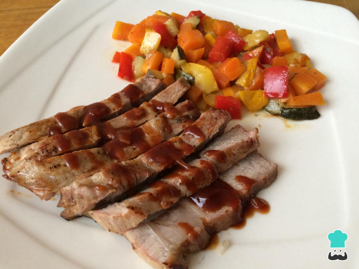 Receta de Bondiola al horno con verduras