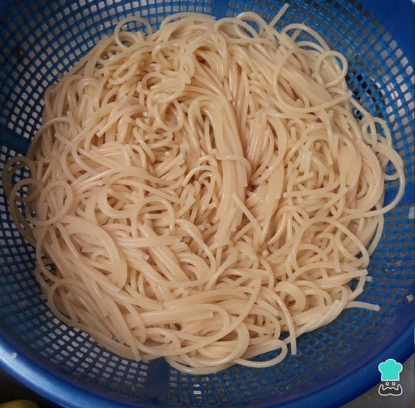 Receta de Pasta con verduras y carne - Paso 4