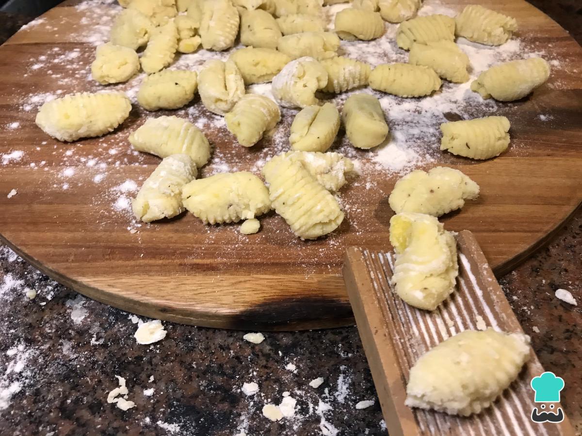 Receta de Ñoquis de papa con maicena