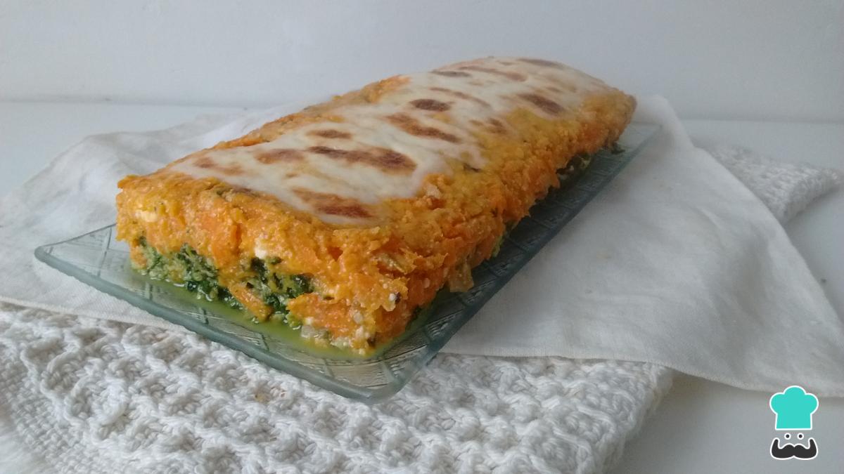 Receta de Budín de calabaza y espinaca