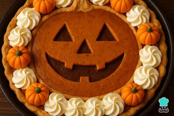 Tartas de Halloween - Tarta de Halloween de calabaza clásica