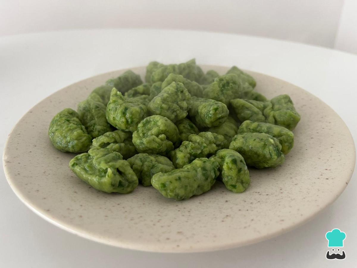 Receta de Ñoquis de espinaca sin papa