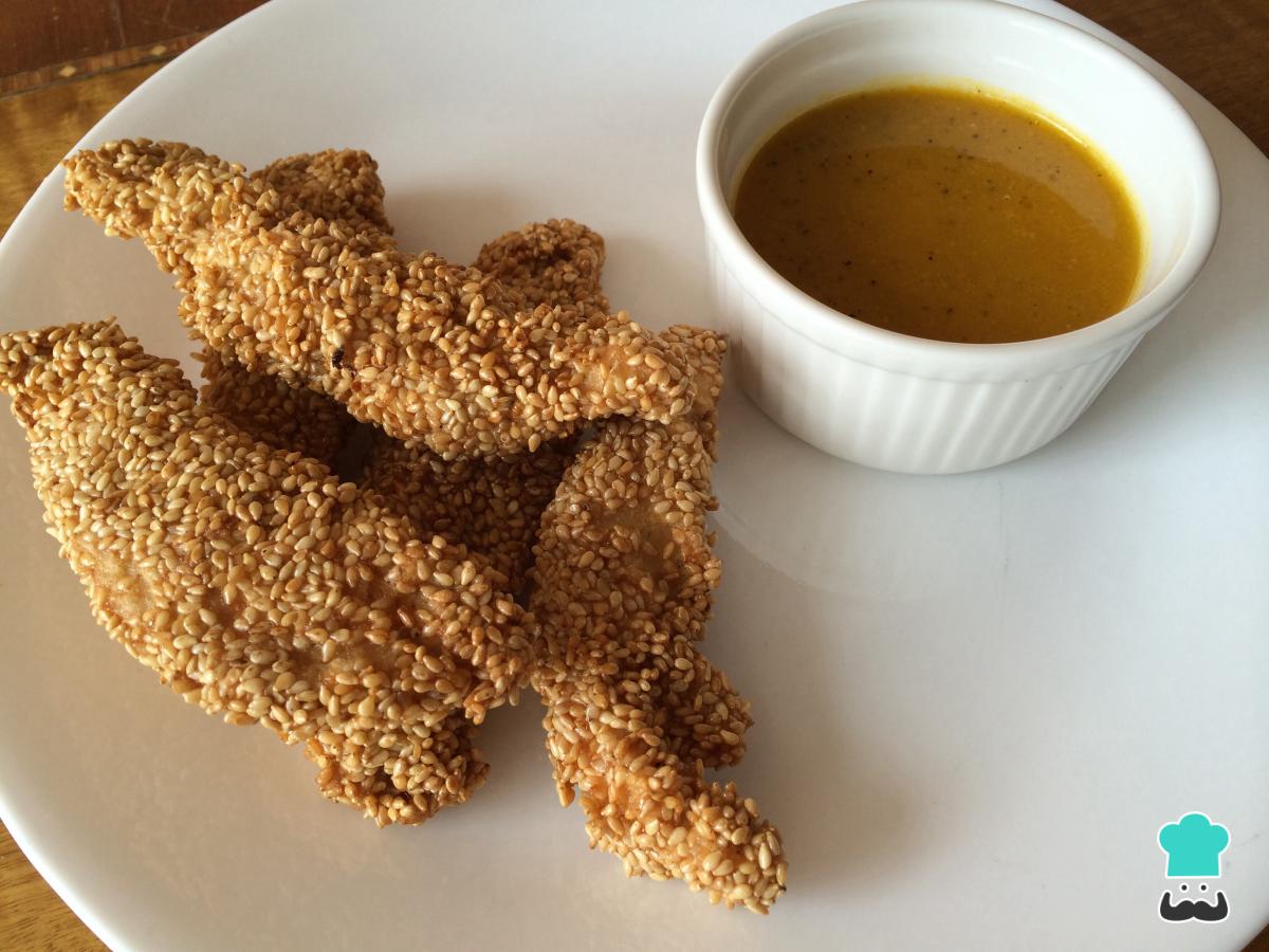 Receta de Palitos de pollo con ajonjolí