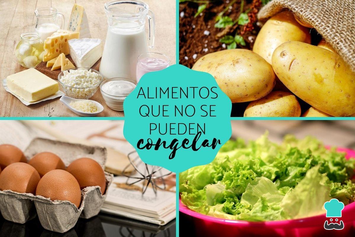 Alimentos que no se pueden congelar