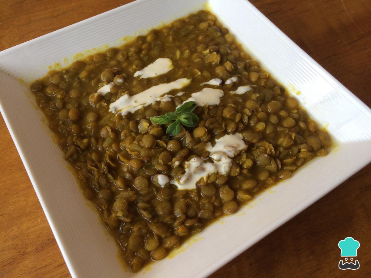 Receta de Lentejas al curry