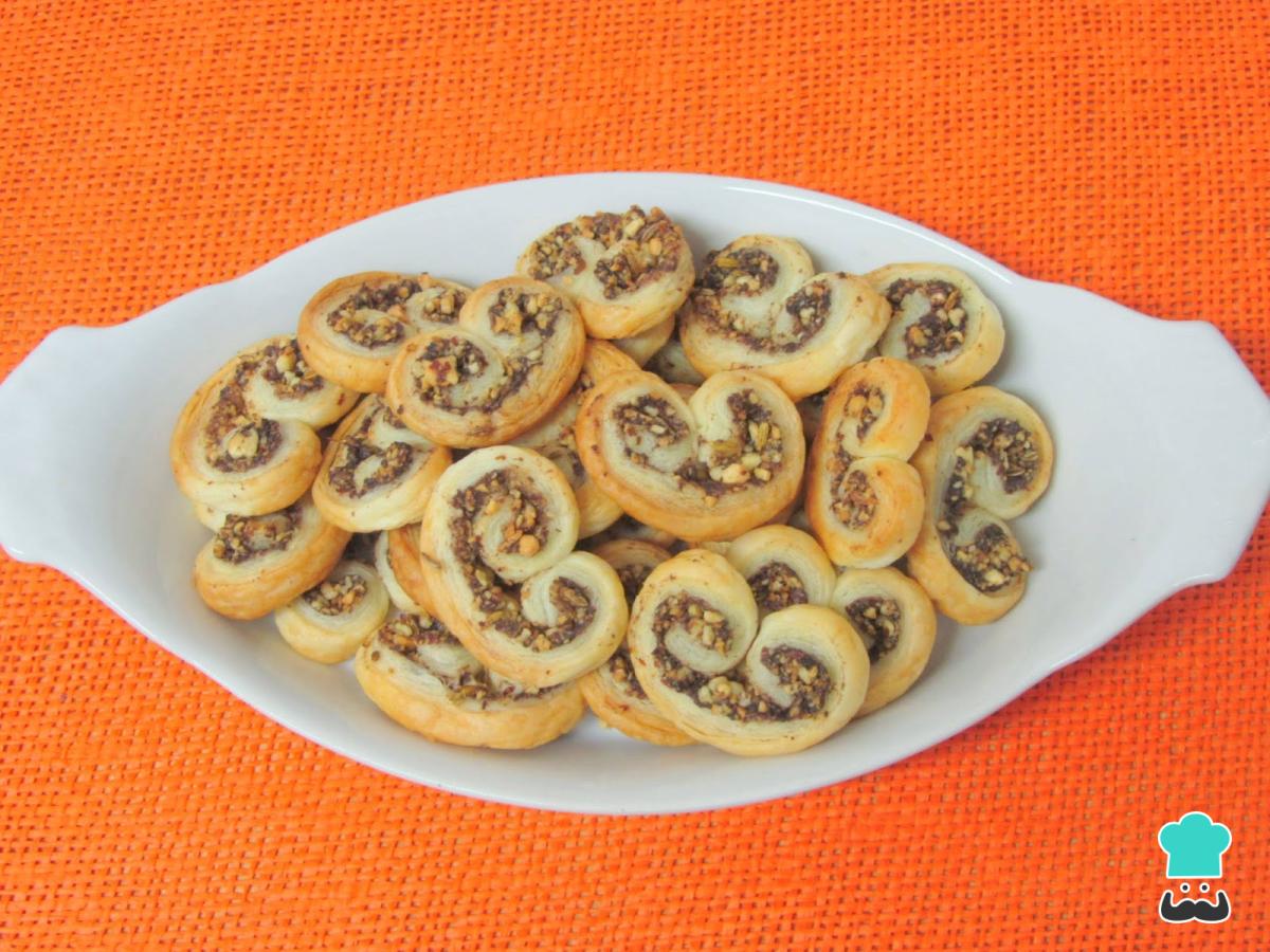 Receta de Palmeritas saladas de hojaldre