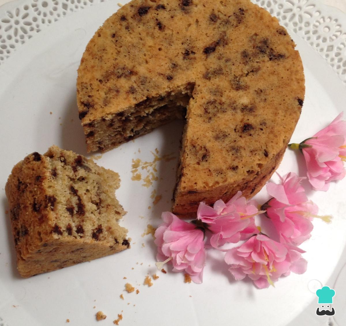 Receta de Pastel de plátano y chocolate