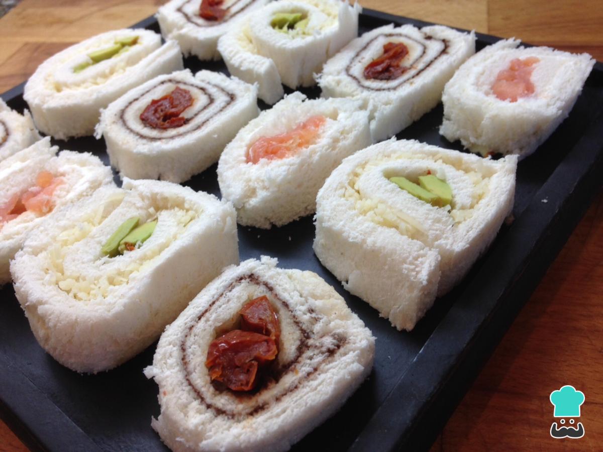 Receta de Rollitos de pan para entremeses