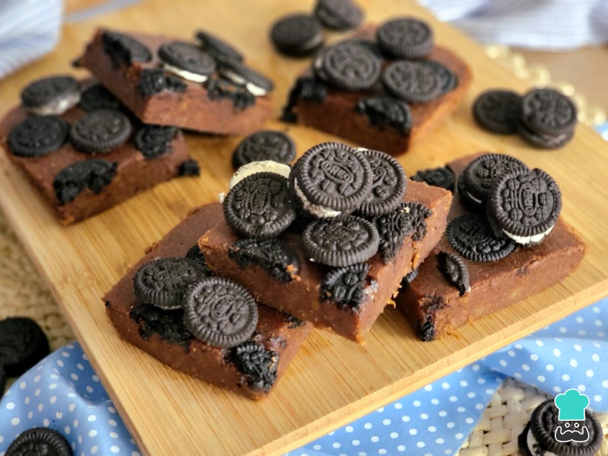 Receta de Brownie de Oreo