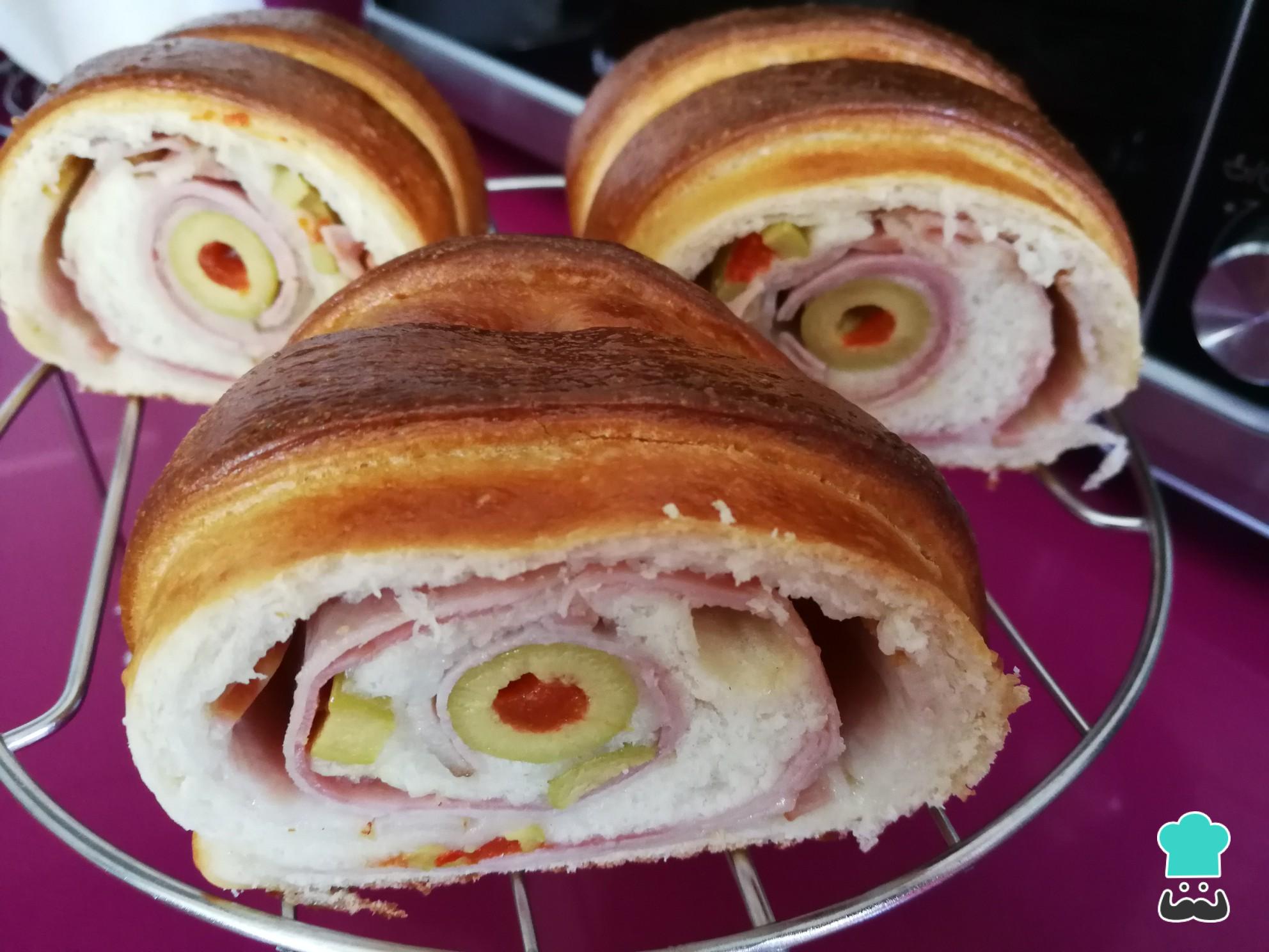 Pan de jamón con masa quebrada ¡Muy rico y sabroso!