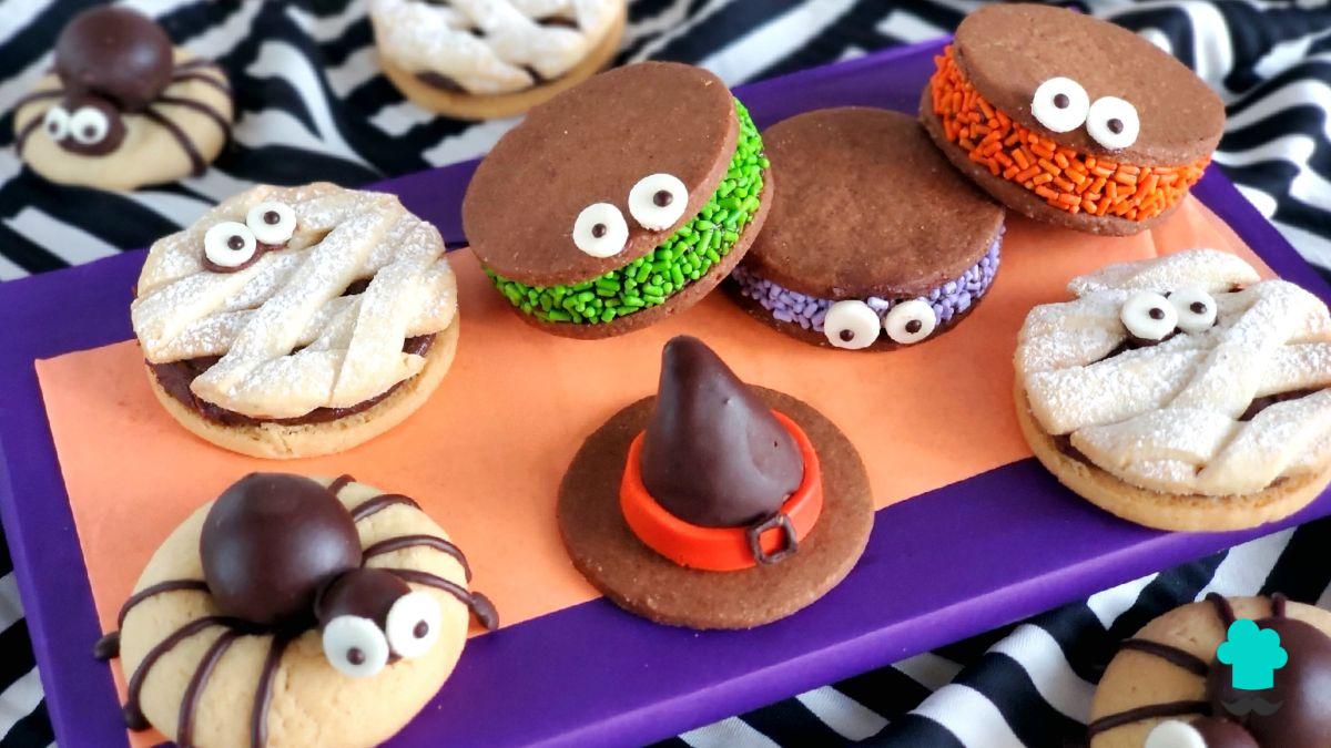 Receta de Galletas de Halloween fáciles: cómo hacer 4 diseños terroríficos con chocolate y una sola masa
