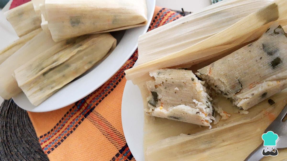 Receta de Tamales de verduras