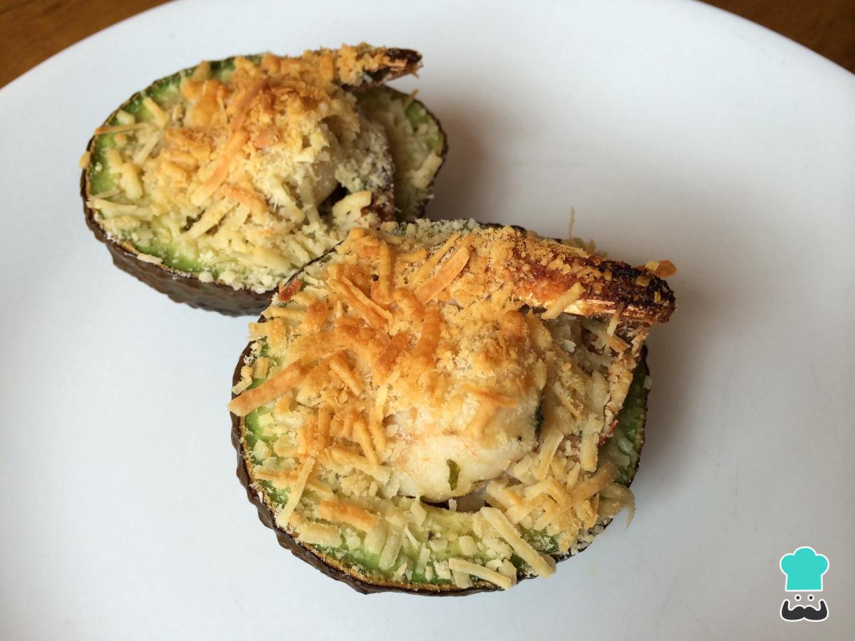 Receta de Aguacate al horno con gambas