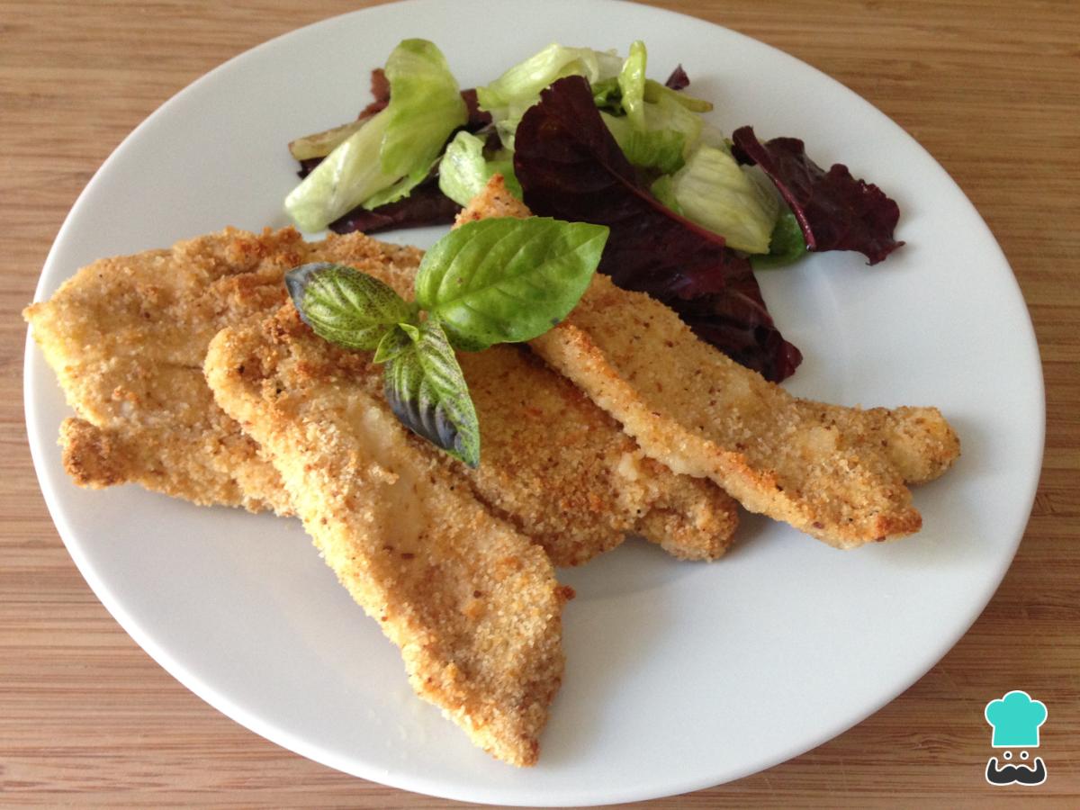 Receta de Pechuga de pollo rebozada al horno