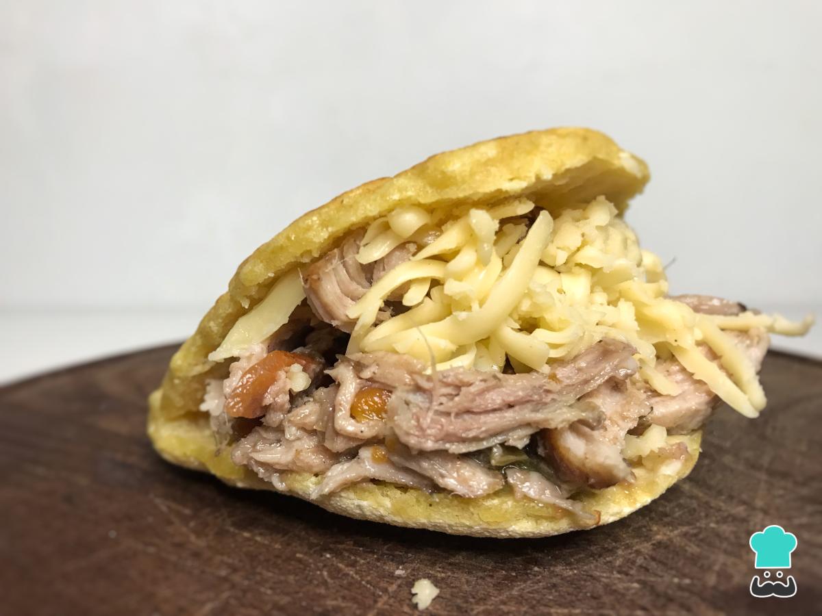 Receta de Arepa pelúa