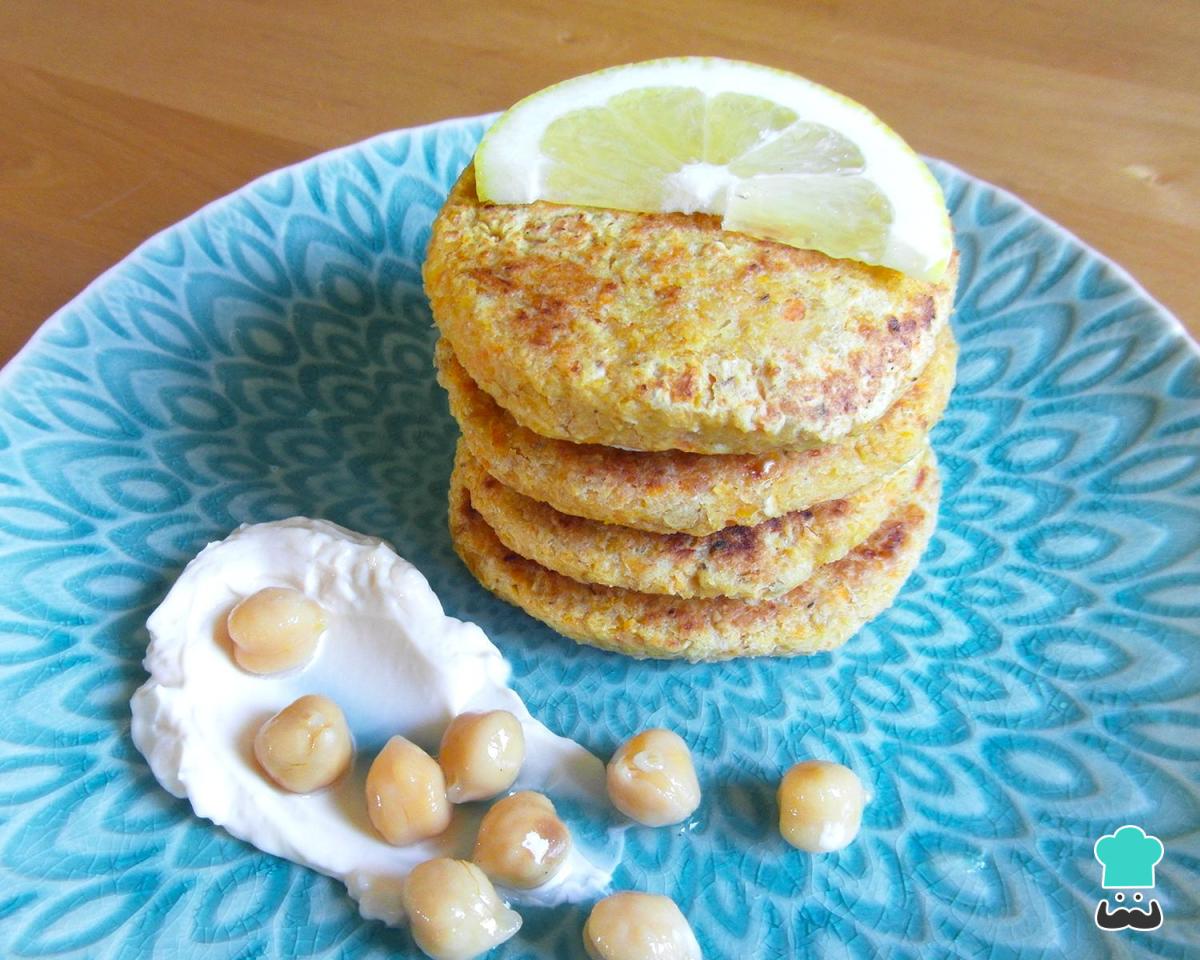 Receta de Hamburguesa de garbanzos y avena