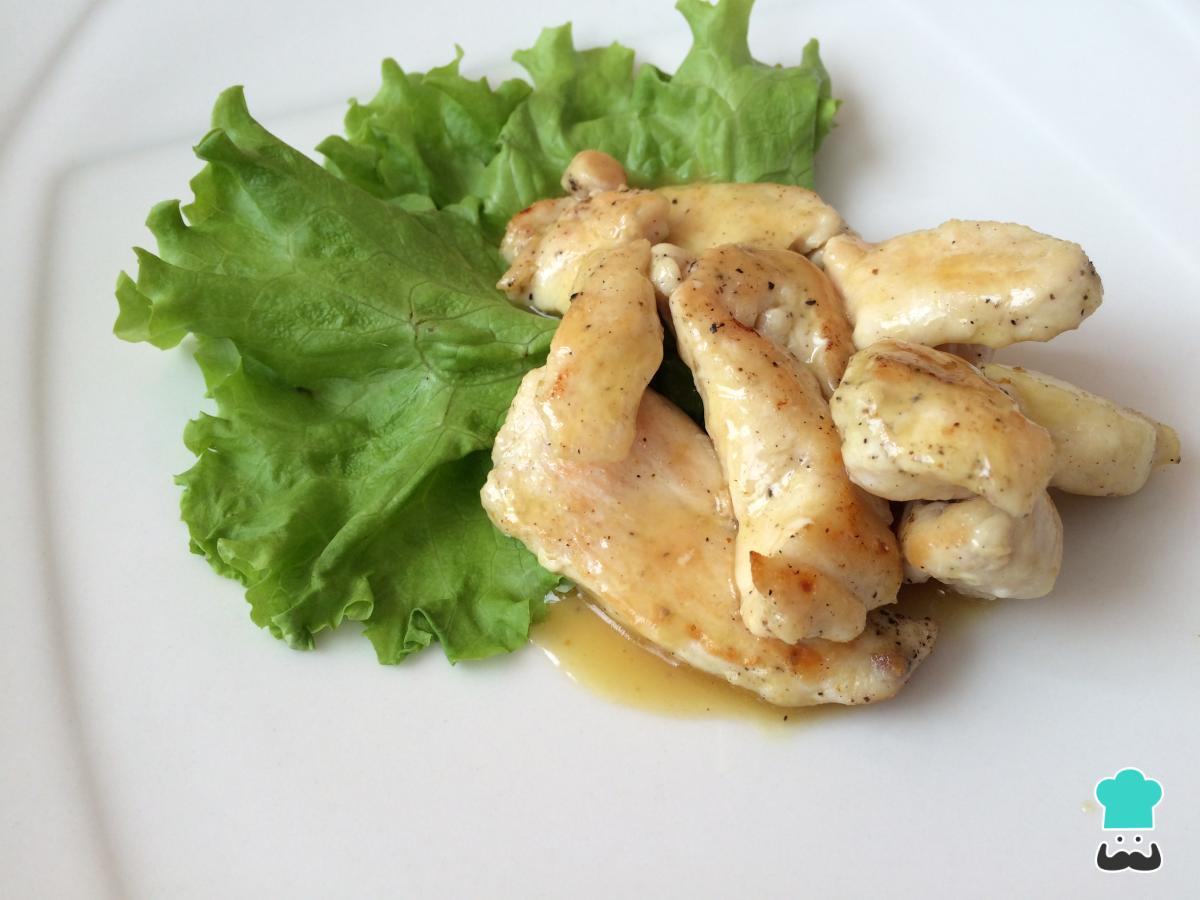 Receta de Pollo con mostaza y miel sin horno