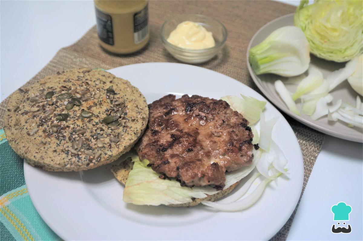 Receta de Hamburguesa keto