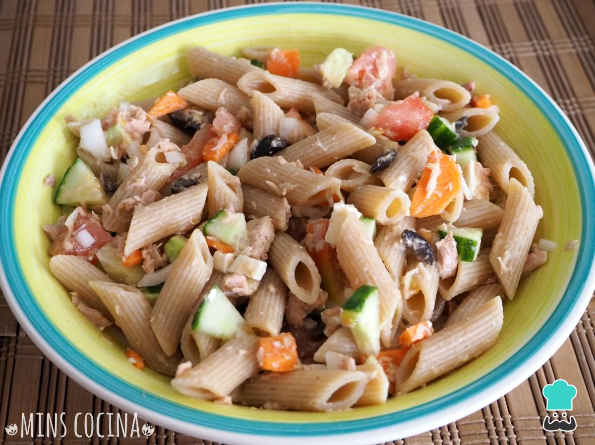 Receta de Ensalada de pasta integral con atún