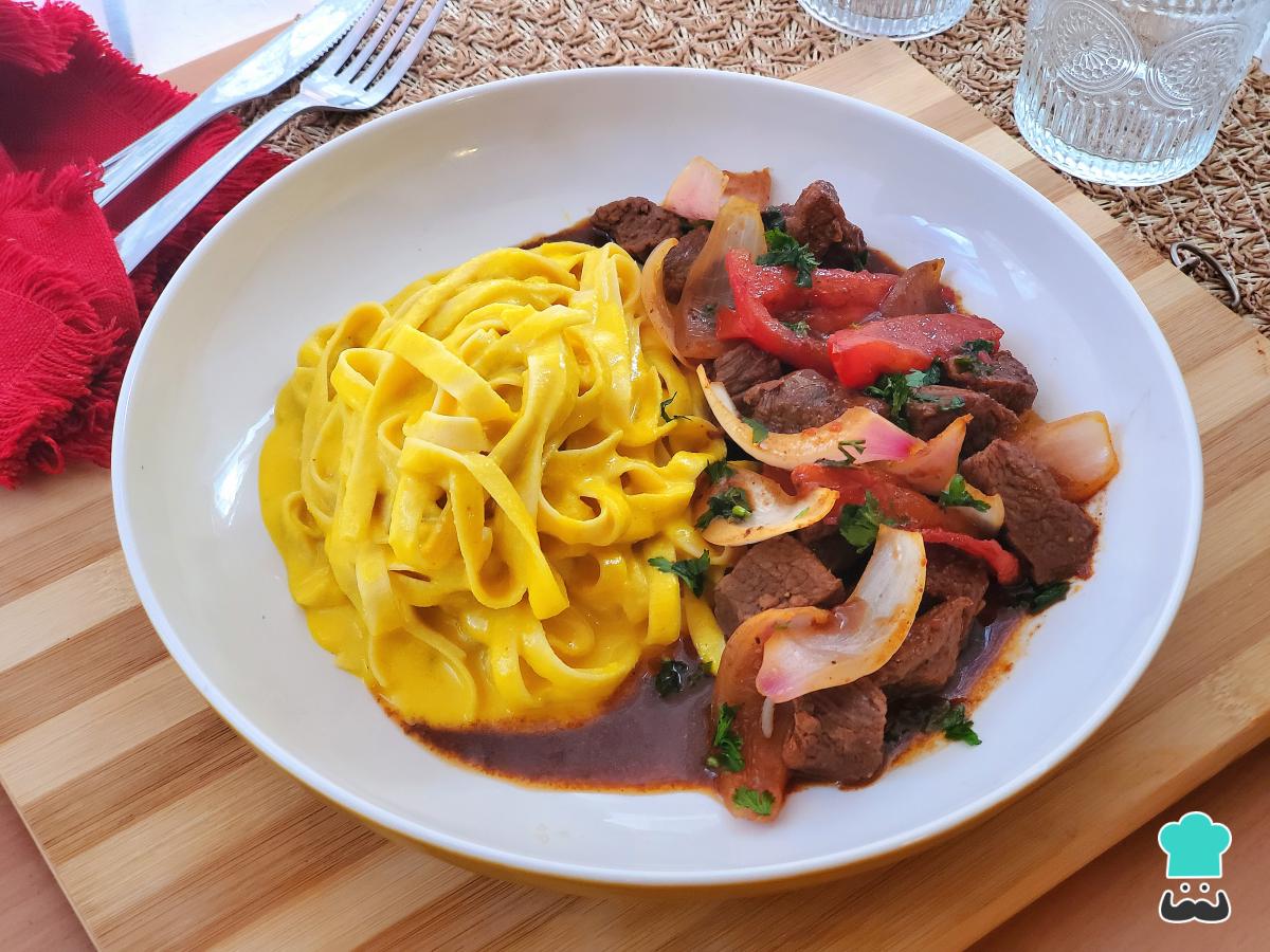 Receta de Fetuccini a la huancaína