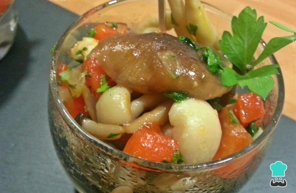 Receta de Pintxos de revuelto de setas