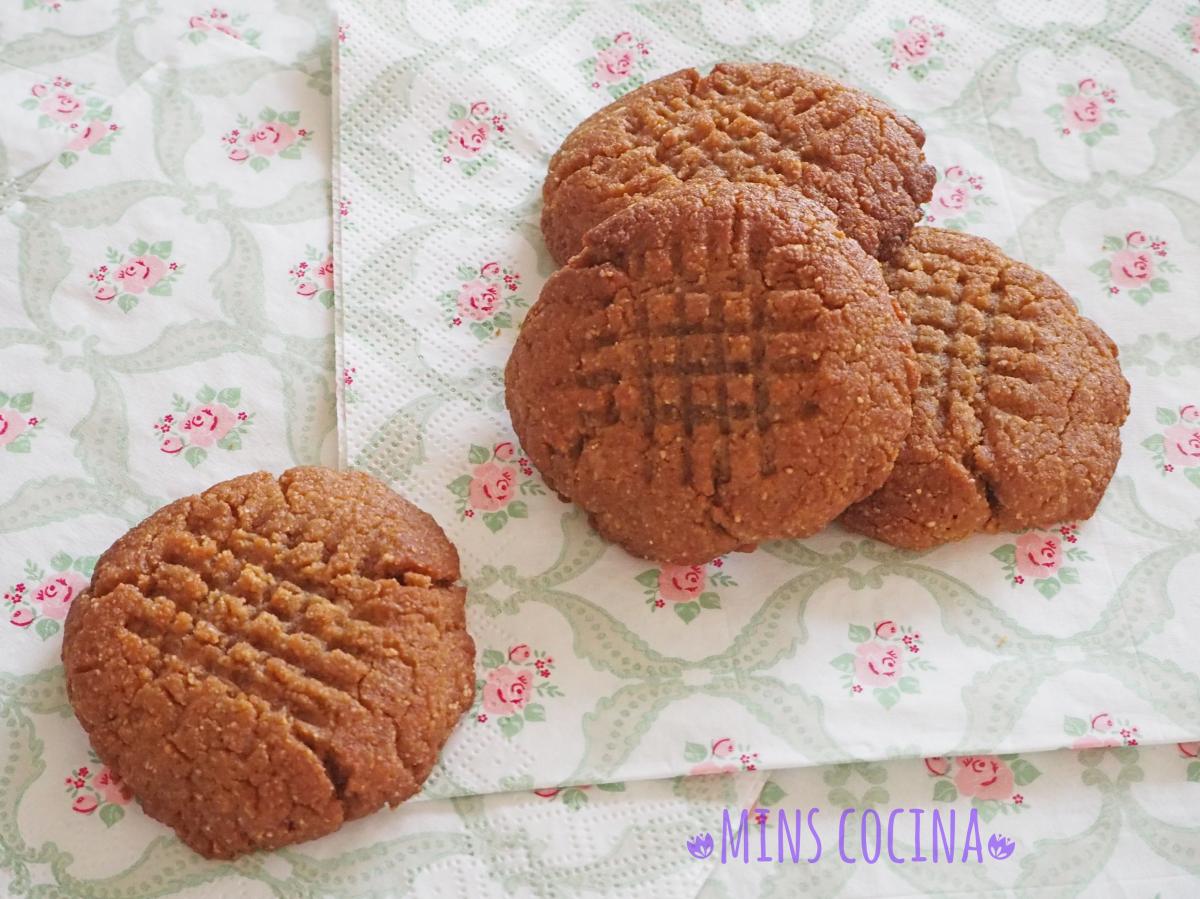 Receta de Galletas de crema de cacahuete veganas