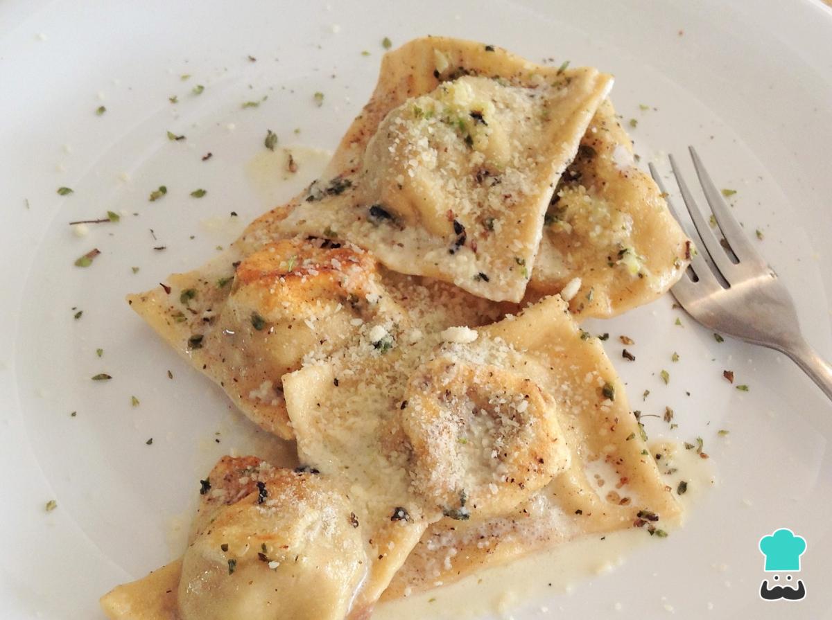 Receta de Raviolis rellenos de carne