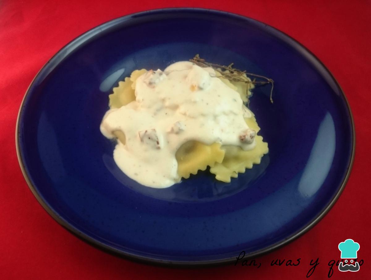 Receta de Pasta con salsa de queso de cabra