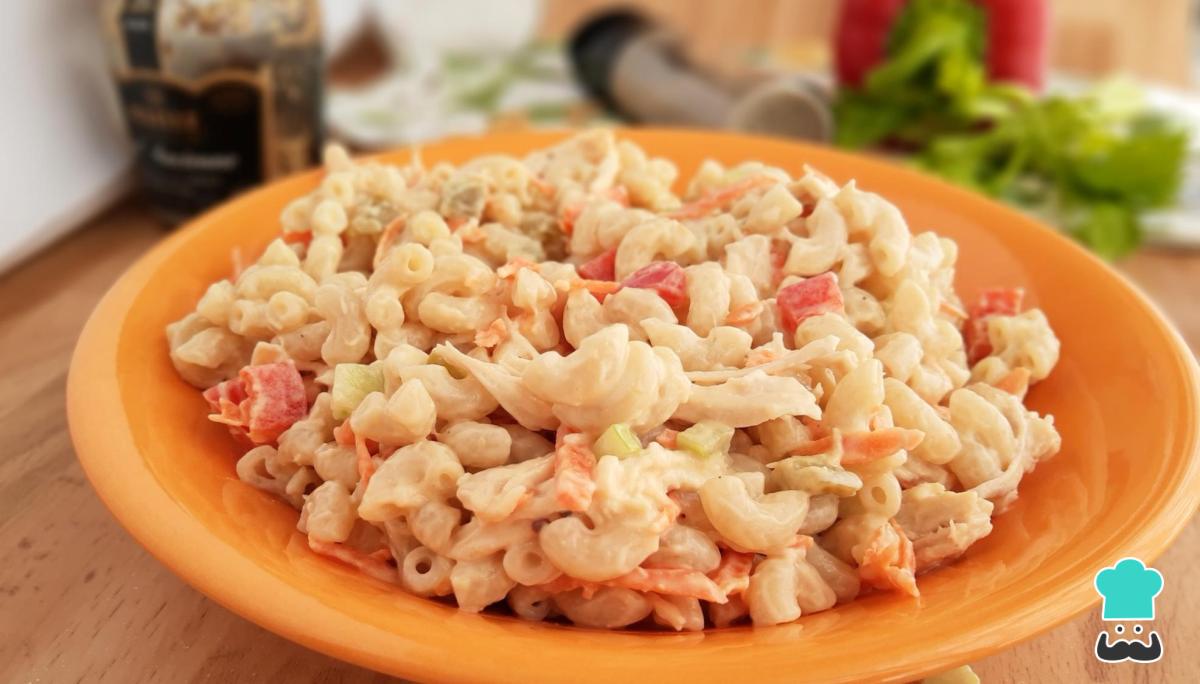 Receta de Ensalada de coditos con pollo