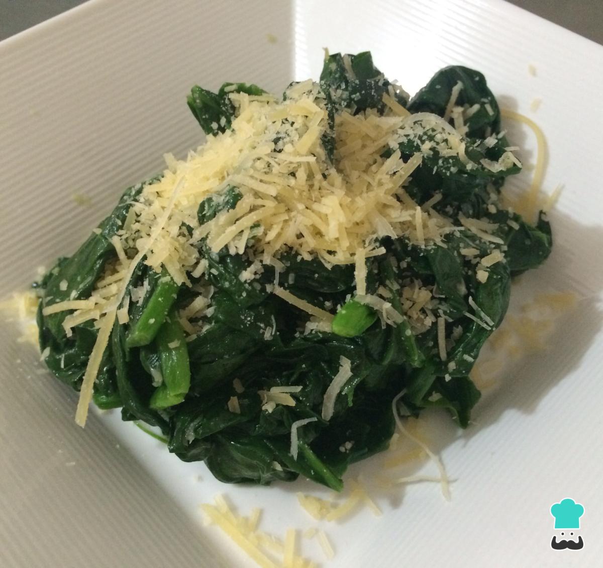 Receta de Espinacas al ajillo