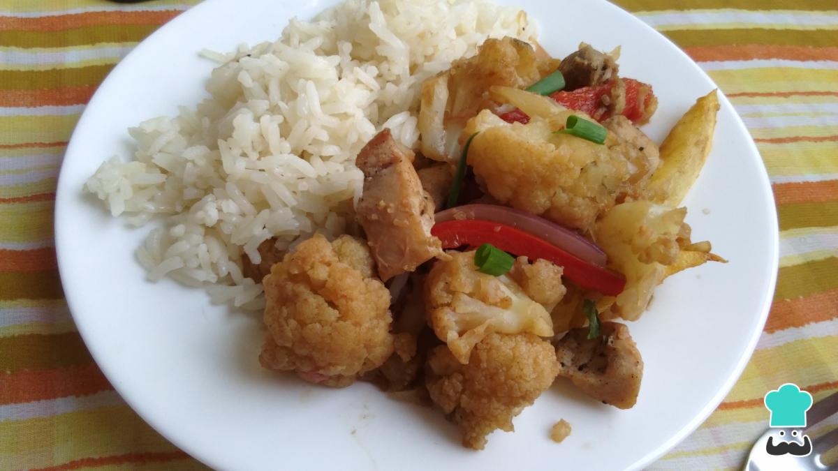 Receta de Coliflor saltada
