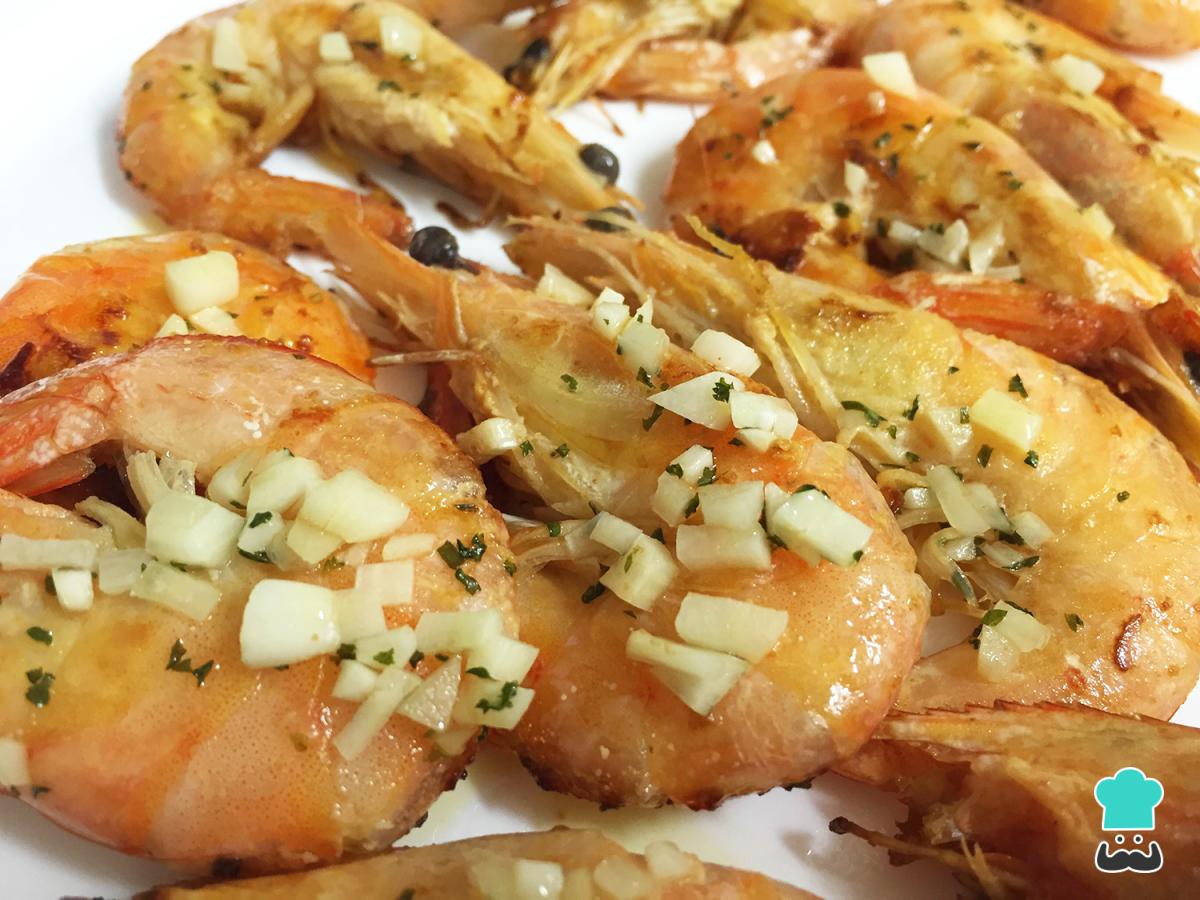 Receta de Gambas a la plancha con ajo y perejil
