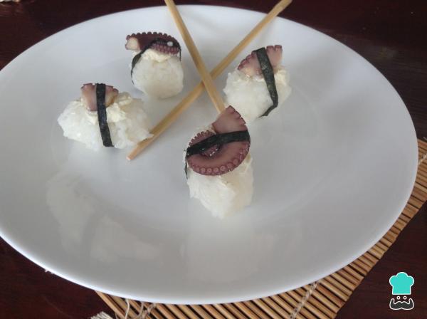 Receta de Nigiri de pulpo - Paso 5