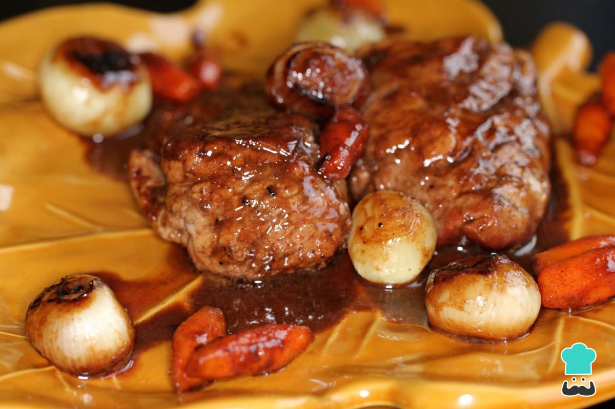 Receta de Jamon con glaseado de cerveza, miel y canela