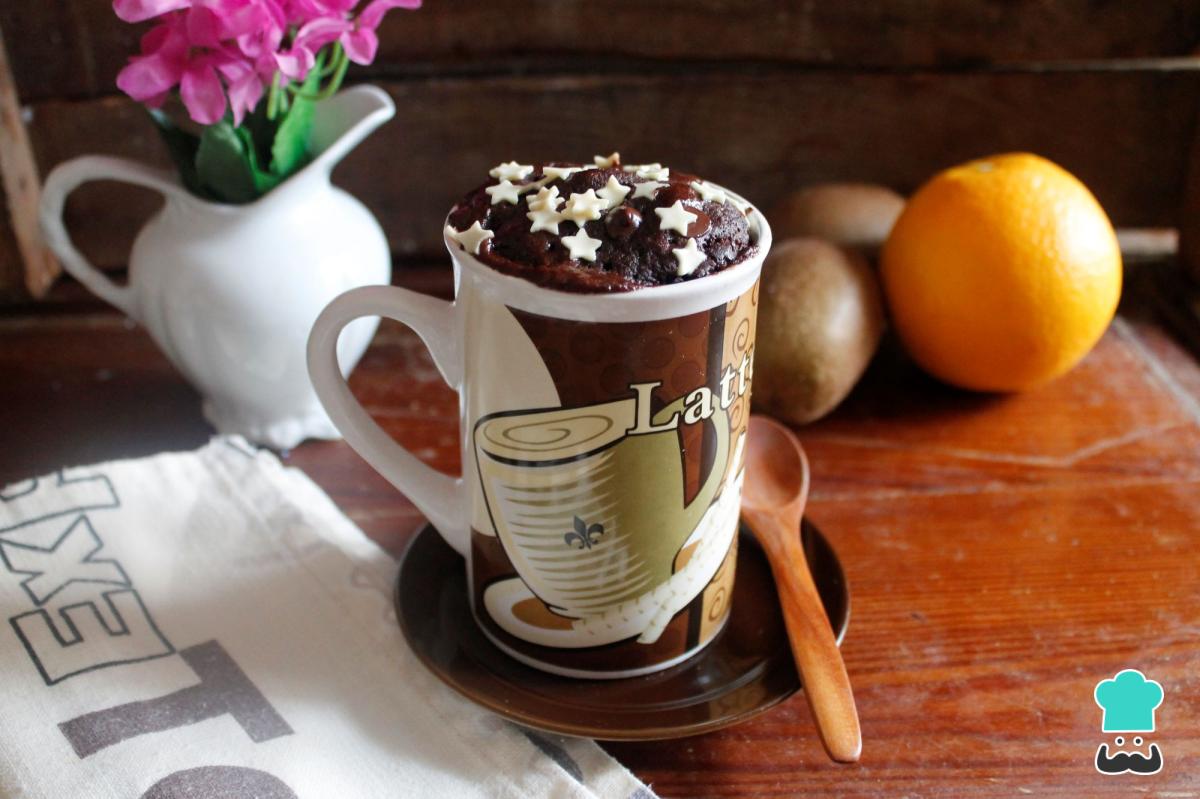 Receta de Brownie en taza sin huevo