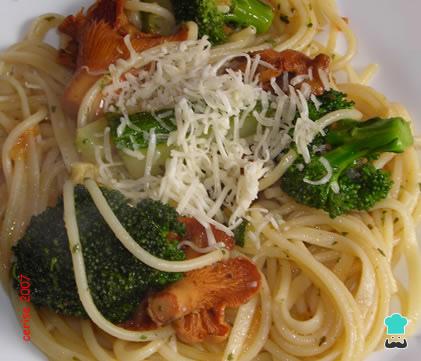 Receta de Spagueti Brocoli e Anchoas