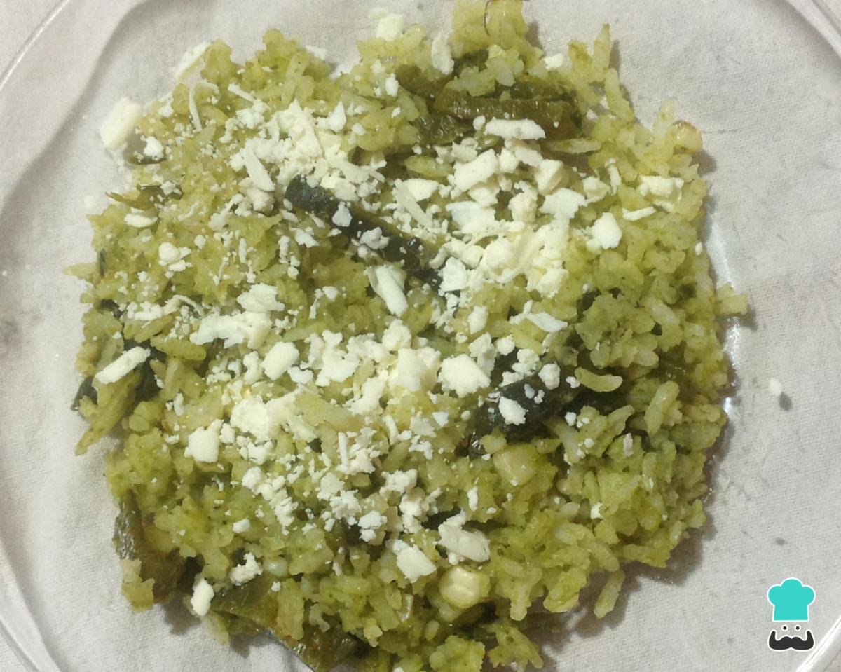 Receta de Arroz poblano